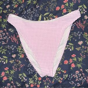Pink Gingham Bikini Bottom
